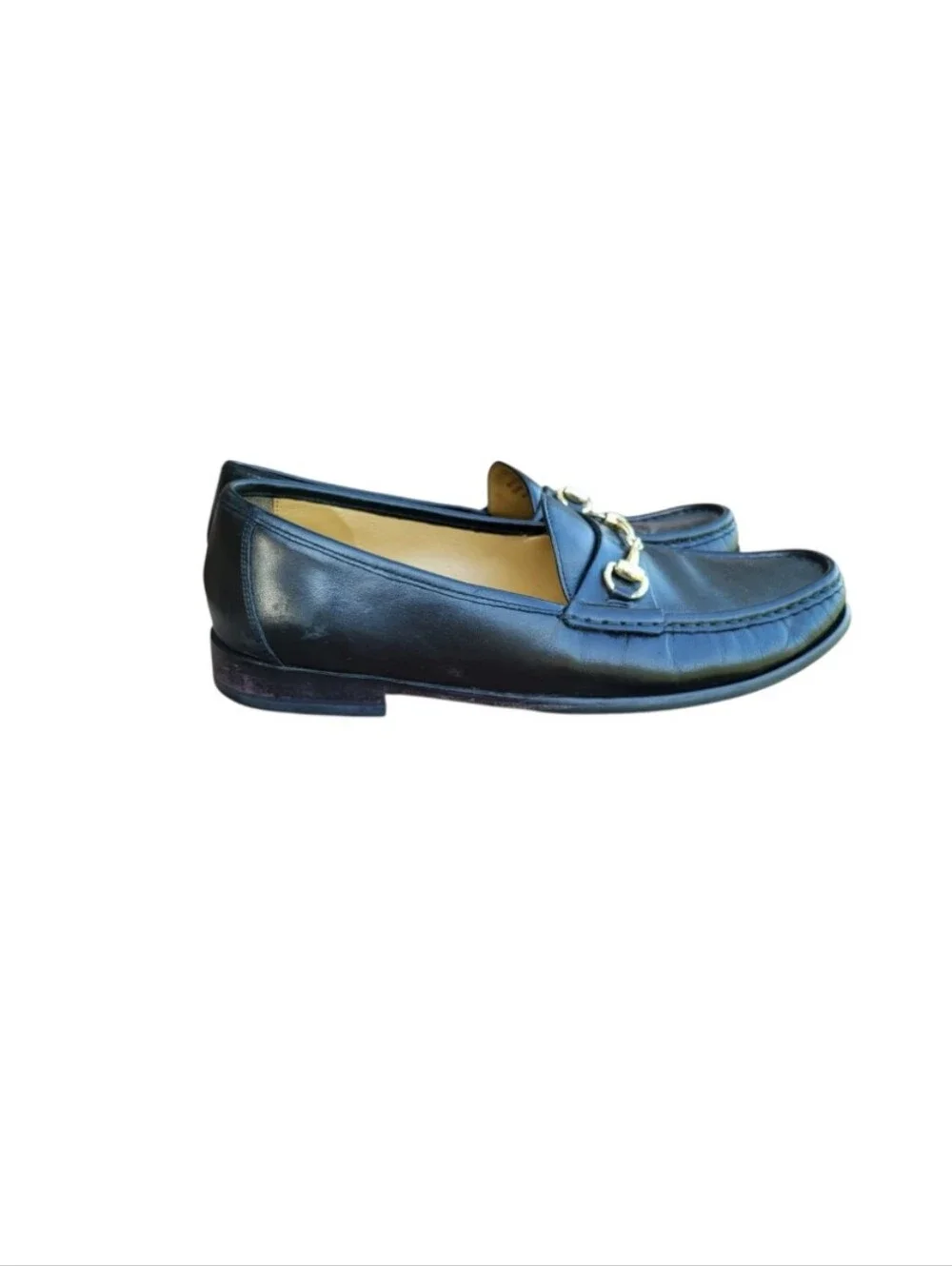 Cole Haan Horsebit Black Leather Slip On Loafer Dress Shoe Horse Bit Men 9.5